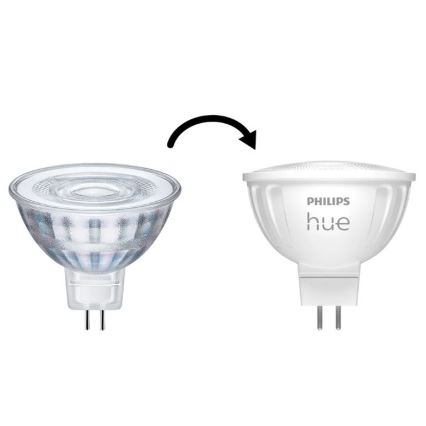 SADA 4x LED Stmívatelná žárovka Philips Hue WHITE AMBIANCE GU5,3/MR16/5,1W/12V 2200-6500K