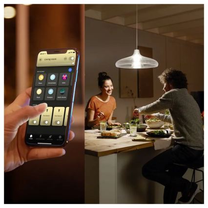SADA 4x LED Stmívatelná žárovka Philips Hue WHITE E27/7W/230V 2700K