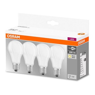 SADA 4x LED Žárovka A60 E27/9W/230V 2700K - Osram SADA 4x LED Žárovka A60 E27/9W/230V 2700K - Osram
