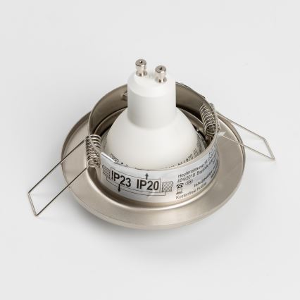 SADA 5x Koupelnové podhledové svítidlo 1xGU10/4W/230V IP23 matný chrom