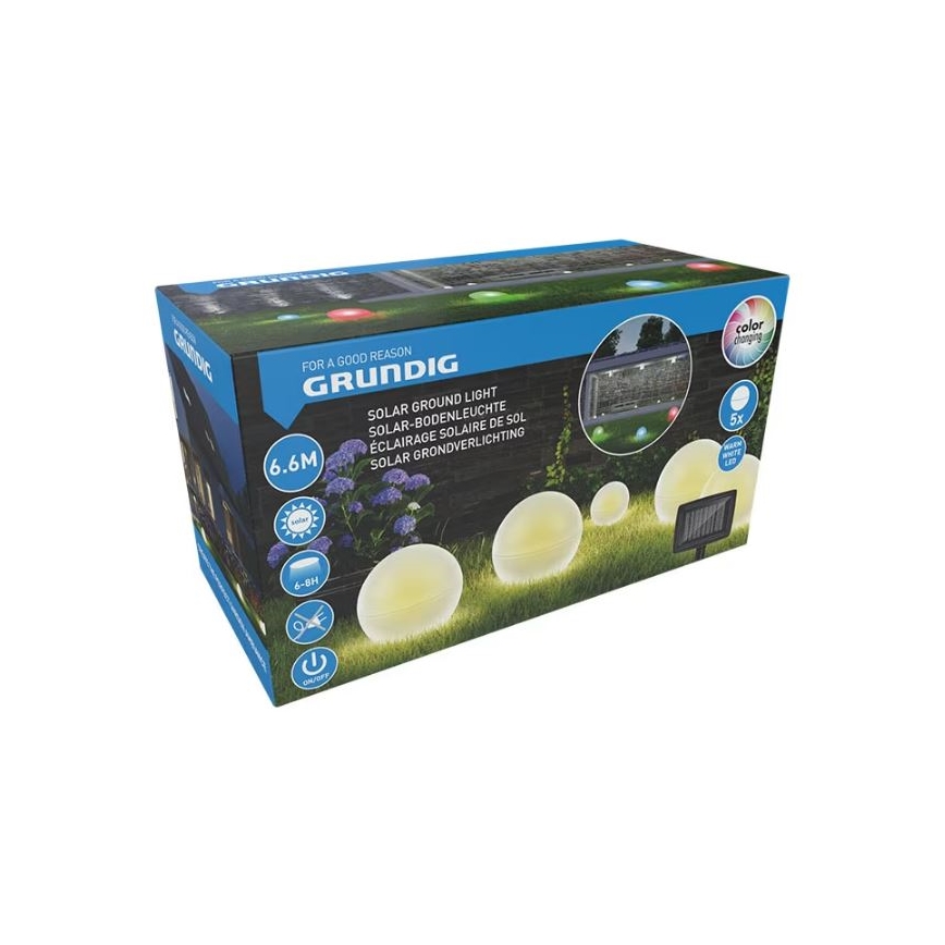 SADA 5x LED Solární svítidlo LED/3,2V multicolor