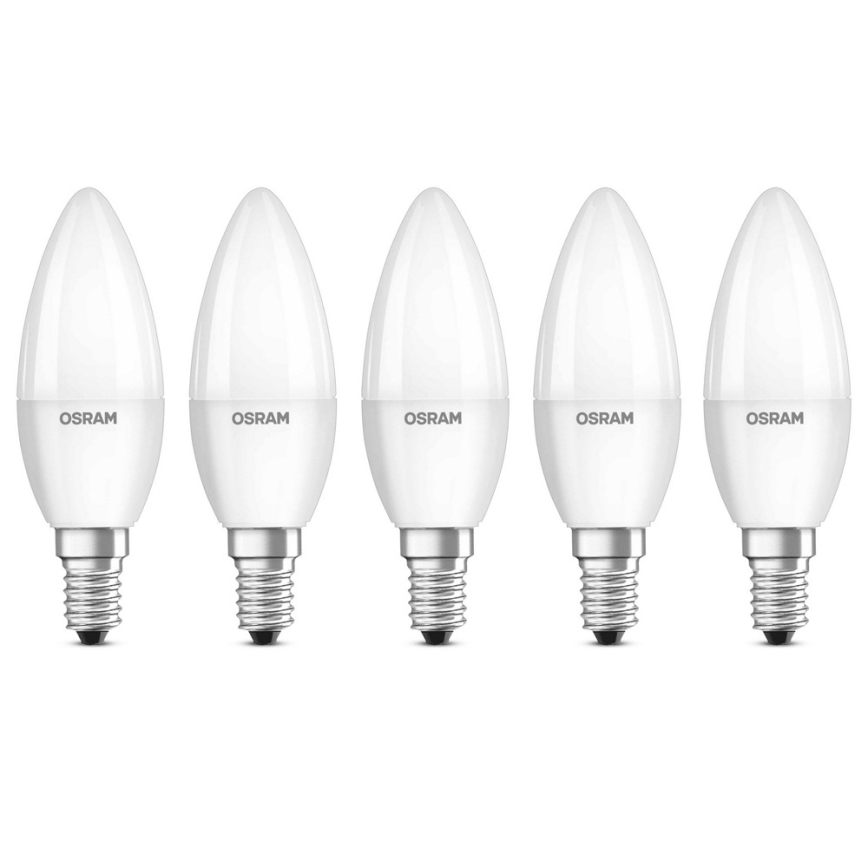 SADA 5x LED Žárovka BASE B40 E14/4,9W/230V 2700K - Osram