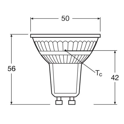 SADA 5x LED Žárovka PAR16 GU10/4,3W/230V 4000K 36° - Osram