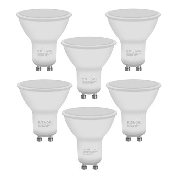 SADA 6x LED Žárovka ECOLINE GU10/6W/230V 4000K - Brilagi