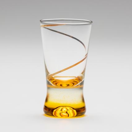 Sada 6x sklenice na panáky 25 ml čirá žlutá
