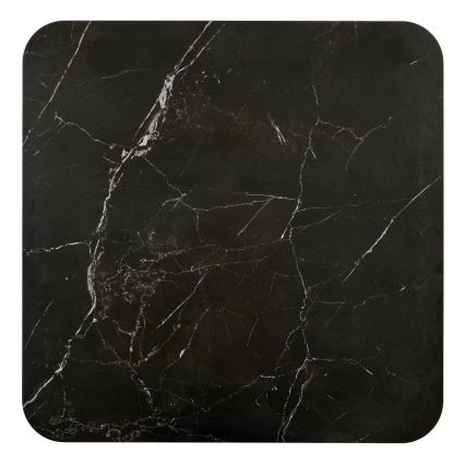 SADA Konferenční stolek KORO 70x70 cm + 2x taburet černá/hnědá
