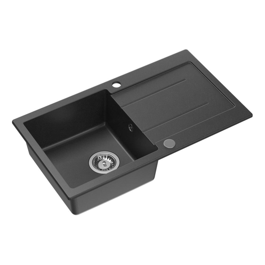 Samona - Kuchyňský dřez SAMONA 77x44 cm granit/černá