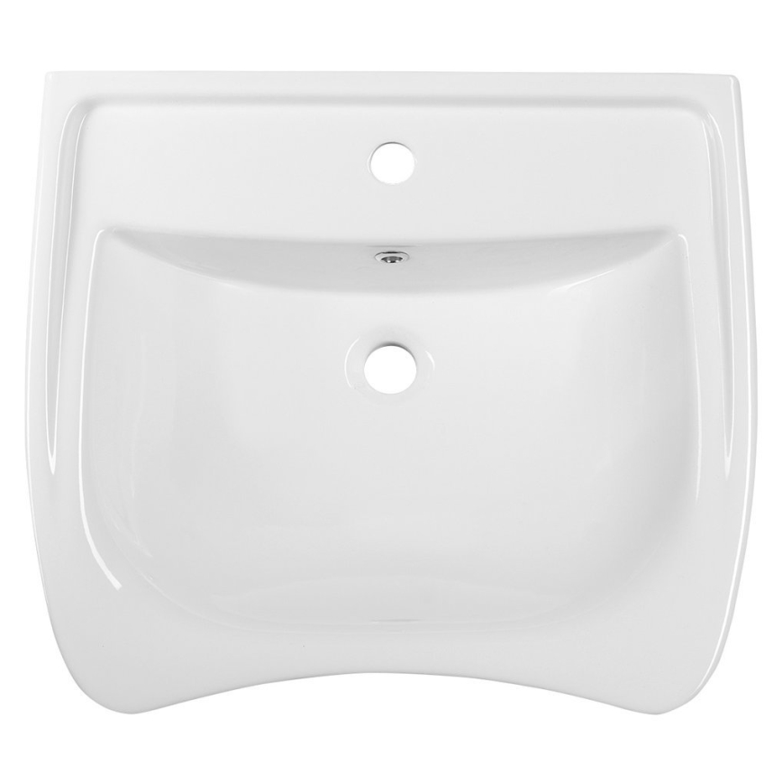 Sapho - Bezbariérové závěsné umyvadlo DISABLED 60x55 cm keramika/bílá