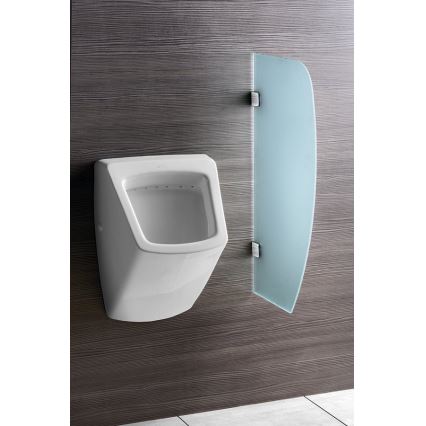 Sapho - Dělící stěna pro pisoáry 40x80 cm mléčné sklo