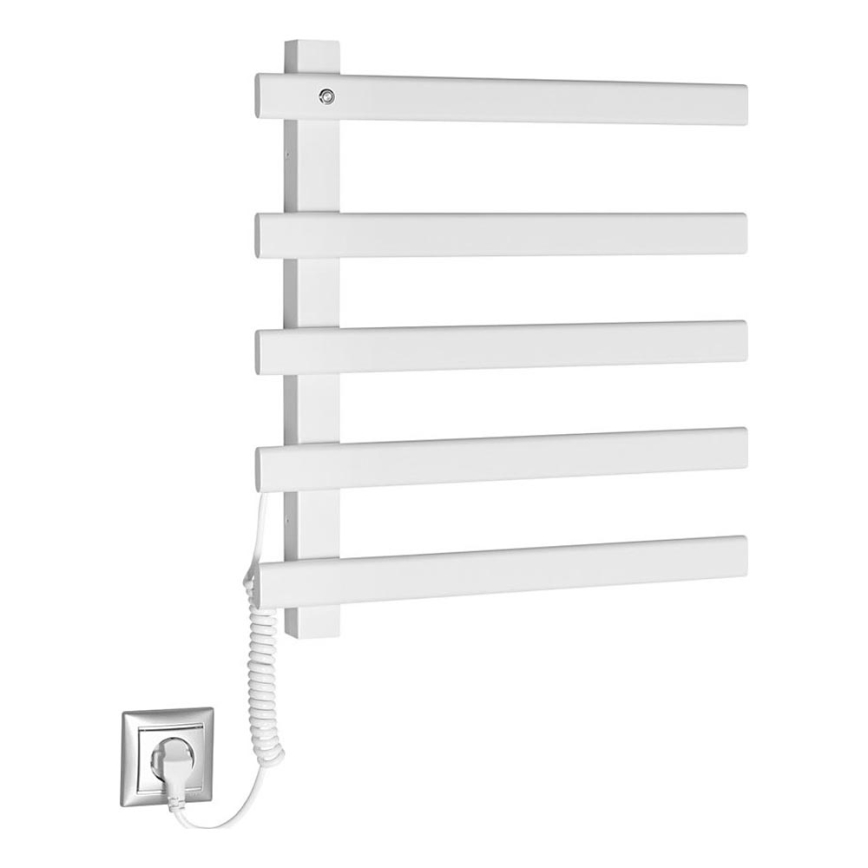 Sapho - Elektrický sušák na ručníky ELCOR 63W/230V 52 cm matná bílá levá