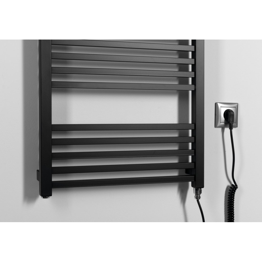 Sapho - Elektrický sušák na ručníky METRO-E 400W/230V 50x106 cm matná černá
