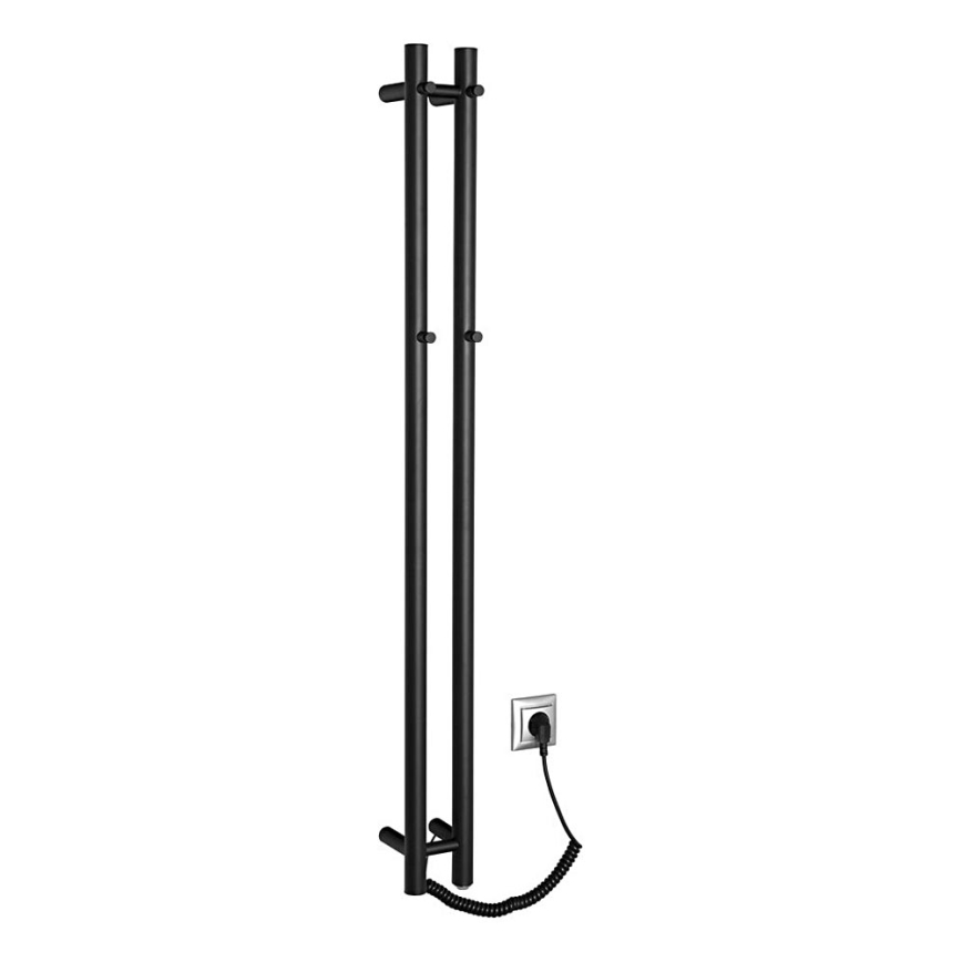 Sapho - Elektrický sušák na ručníky PAPINADO 40W/230V 120 cm matná černá