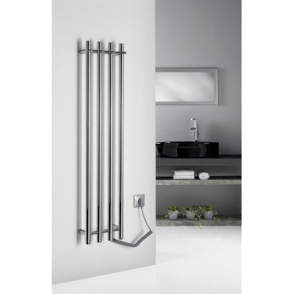 Sapho - Elektrický sušák na ručníky PAPINADO 85W/230V 120 cm lesklý chrom pravá