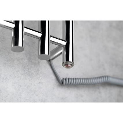 Sapho - Elektrický sušák na ručníky PAPINADO 85W/230V 120 cm lesklý chrom pravá