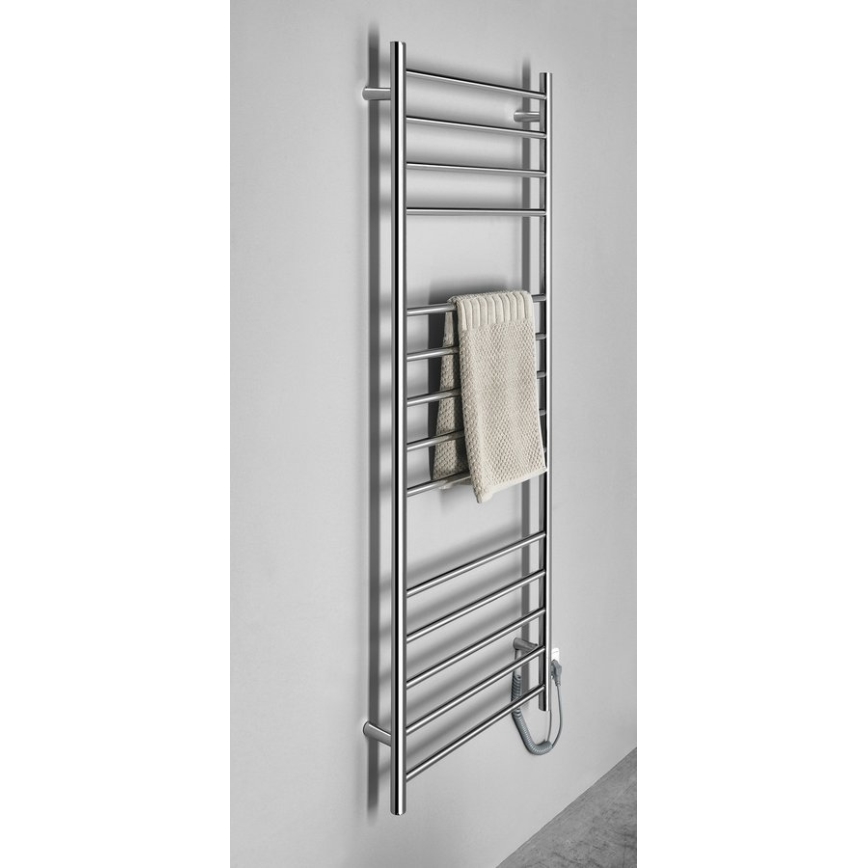 Sapho - Elektrický sušák na ručníky REDONDO 130W/230V 150 cm lesklý chrom pravá kulatý