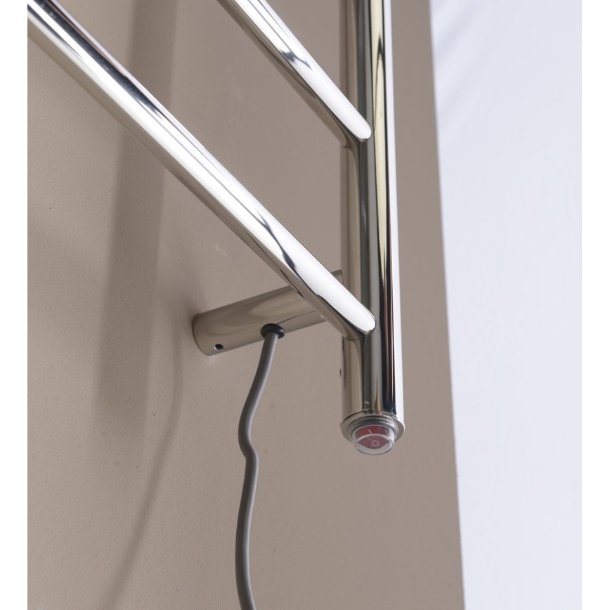 Sapho - Elektrický sušák na ručníky REDONDO 130W/230V 150 cm lesklý chrom pravá kulatý