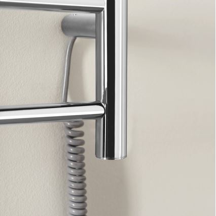 Sapho - Elektrický sušák na ručníky REDONDO 75W/230V 90 cm lesklý chrom pravá kulatý