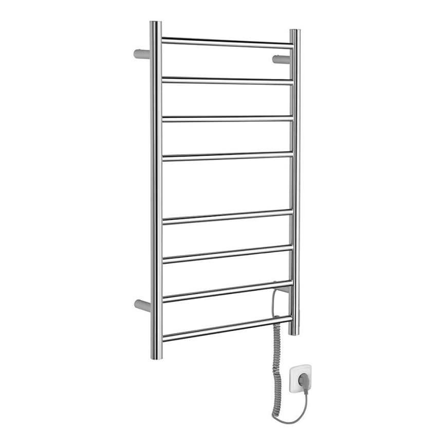 Sapho - Elektrický sušák na ručníky REDONDO 75W/230V 90 cm lesklý chrom pravá kulatý