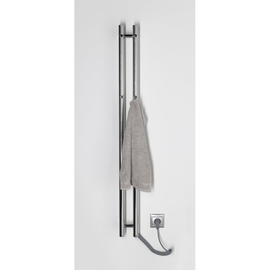 Sapho - Elektrický sušák ručníků PAPINADO 40W 120x11 cm lesklý chrom
