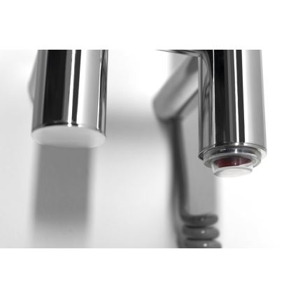 Sapho - Elektrický sušák ručníků PAPINADO 40W 120x11 cm lesklý chrom