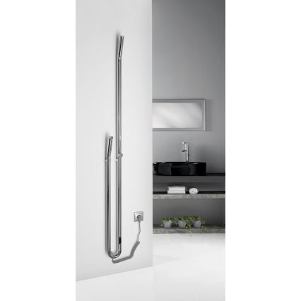 Sapho - Elektrický sušák ručníků s časovačem DUOPASSO 45W 170x12 cm lesklý chrom