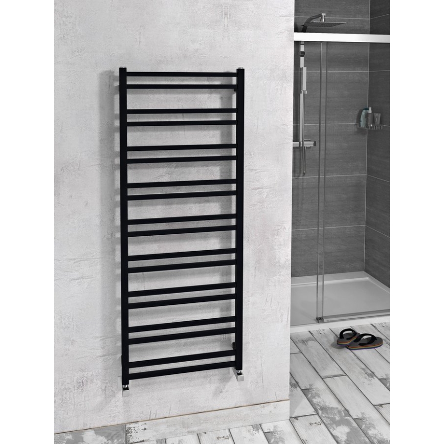 Sapho - Koupelnový radiátor METRO DOS 476W/230V 55x143 cm matná černá