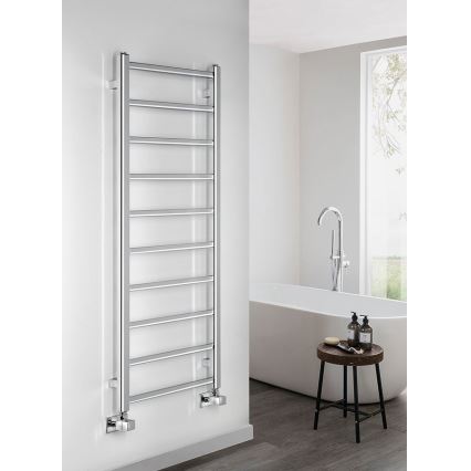 Sapho - Koupelnový radiátor METRO LIGHT 247W/230V 40x114 cm lesklý chrom