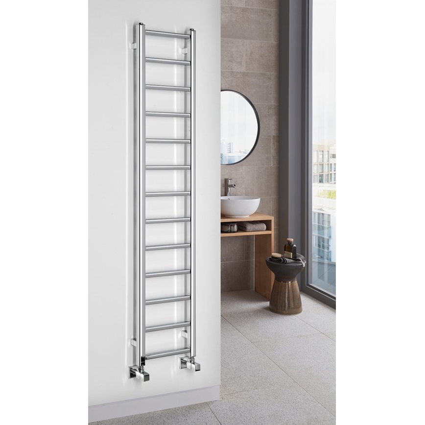 Sapho - Koupelnový radiátor METRO LIGHT 276W/230V 30x150 cm lesklý chrom