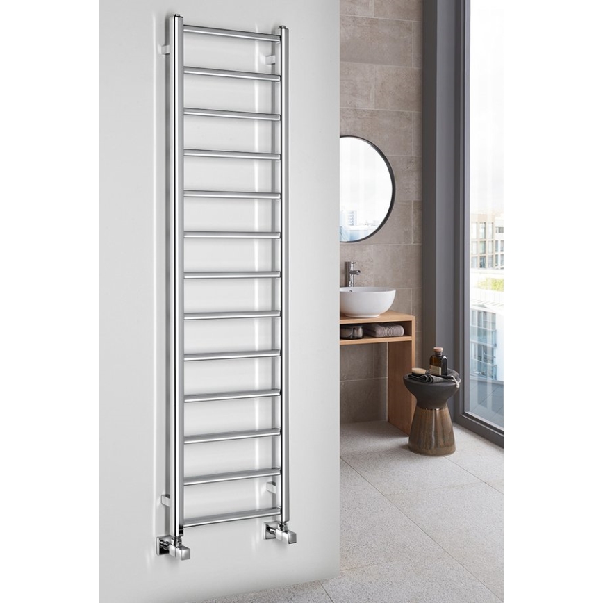 Sapho - Koupelnový radiátor METRO LIGHT 323W/230V 40x150 cm lesklý chrom
