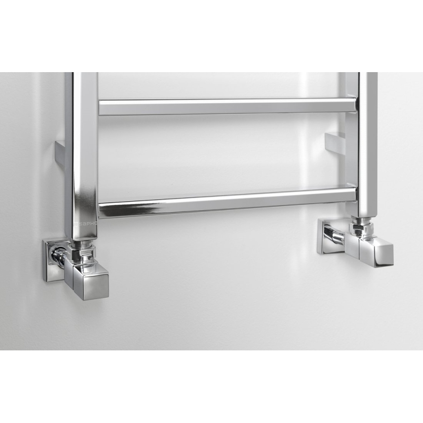 Sapho - Koupelnový radiátor METRO LIGHT 323W/230V 40x150 cm lesklý chrom