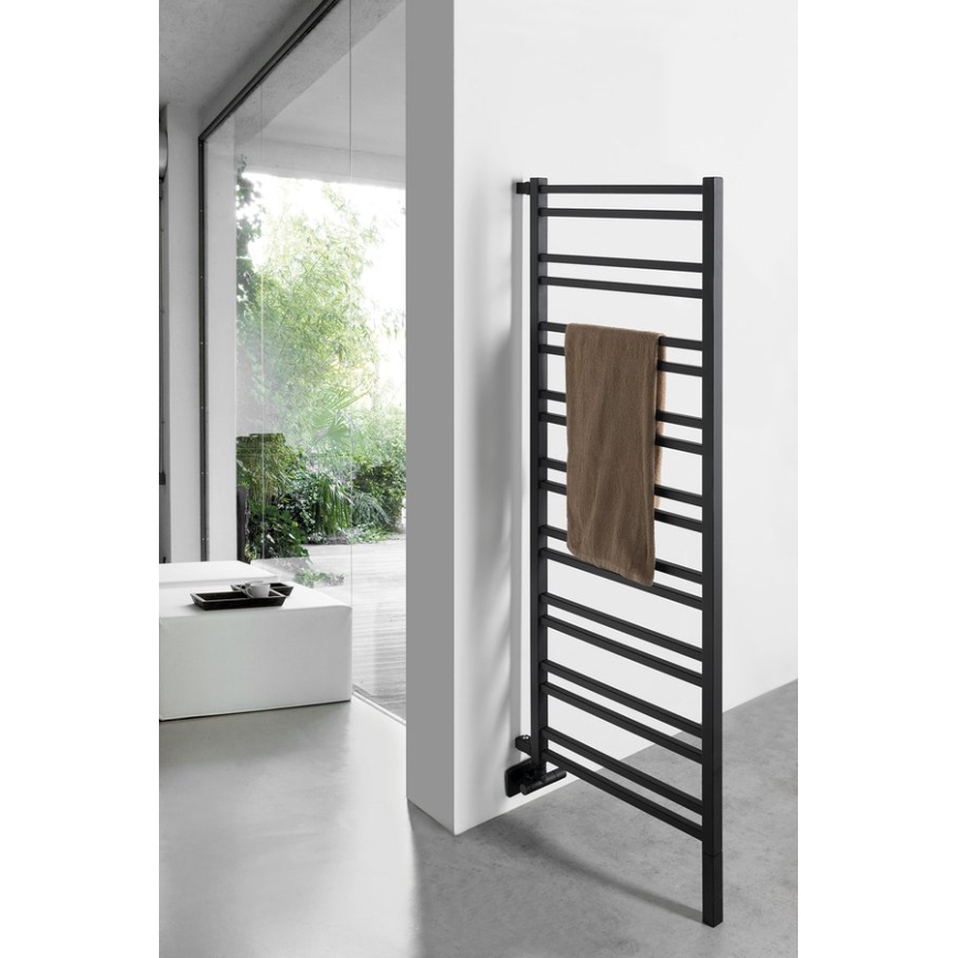 Sapho - Koupelnový radiátor METRO SPACE 525W/230V 55x143 cm matná černá