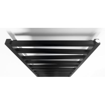 Sapho - Koupelnový radiátor ZIG 601W/230V 60x133 cm černá