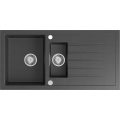 Sapho - Kuchyňský dřez 100x50 cm granit/černá