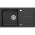 Sapho - Kuchyňský dřez 77x44 cm granit/černá