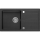 Sapho - Kuchyňský dřez 77x44 cm granit/černá