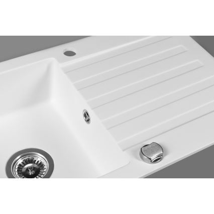 Sapho - Kuchyňský dřez 78x44 cm granit/bílá