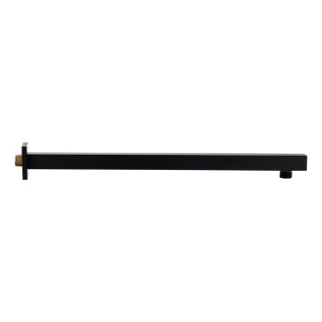 Sapho - Sprchové rameno hranaté 40 cm matná černá