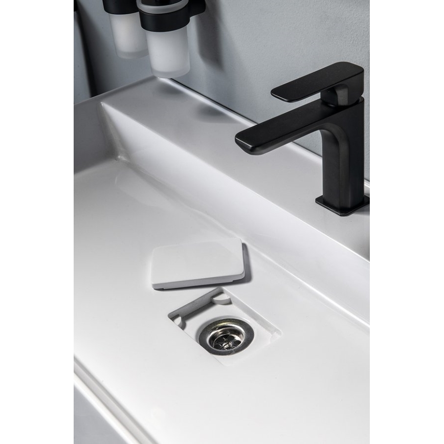 Sapho - Umyvadlo na desku GODIVA 68x44 cm mramor/bílá