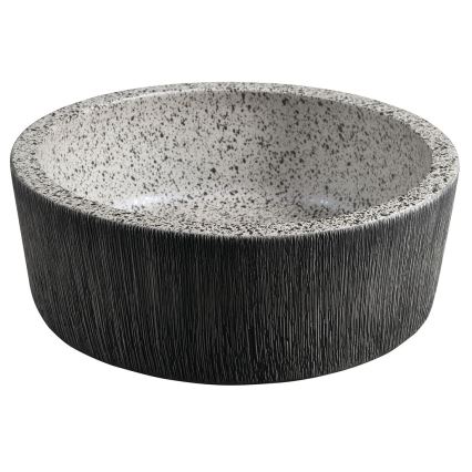 Sapho - Umyvadlo na desku PRIORI pr. 41 cm bílá/šedá