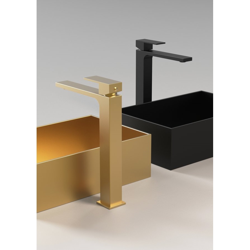 Sapho - Umyvadlová baterie CUBEMIX 27,8 cm matná černá