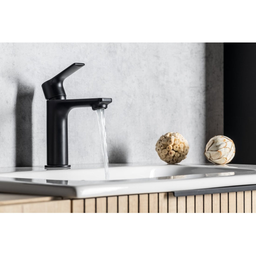 Sapho - Umyvadlová baterie PAX 16,5 cm matná černá