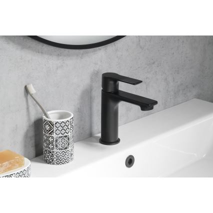 Sapho - Umyvadlová baterie PAX 16,5 cm matná černá