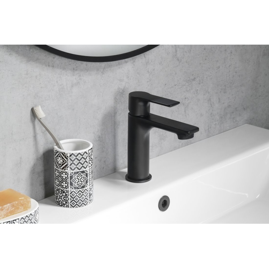 Sapho - Umyvadlová baterie PAX 16,5 cm matná černá