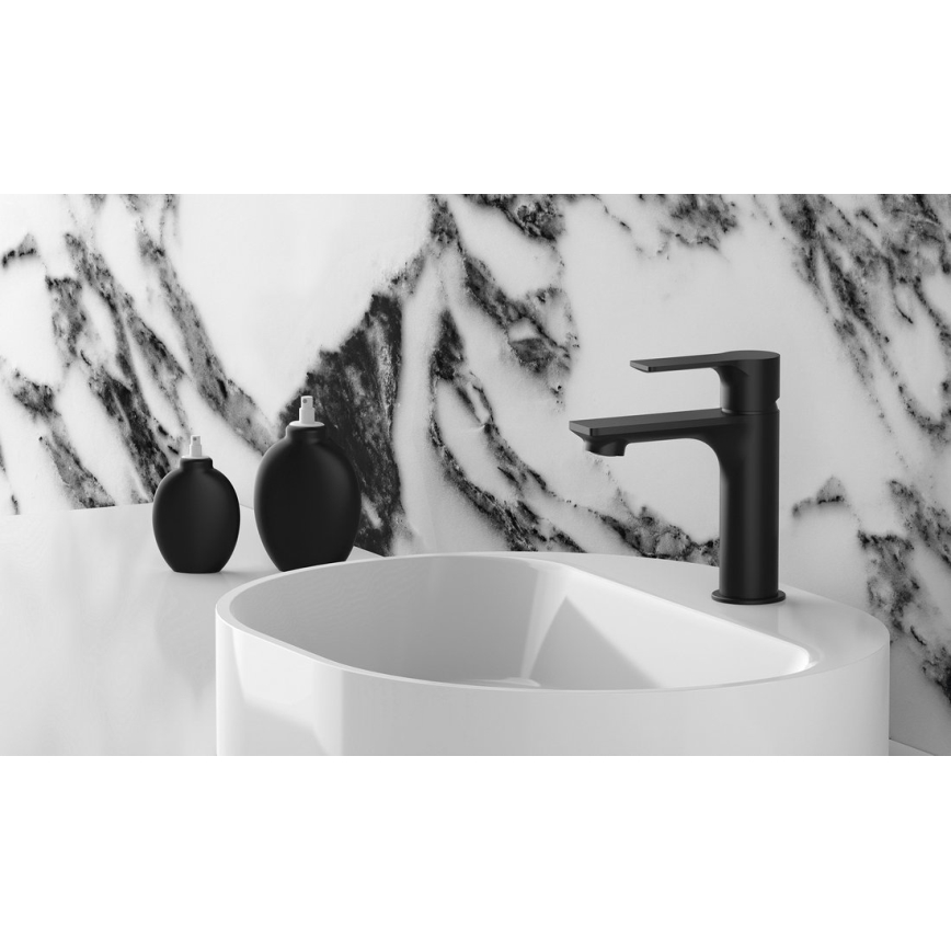 Sapho - Umyvadlová baterie PAX 16,5 cm matná černá