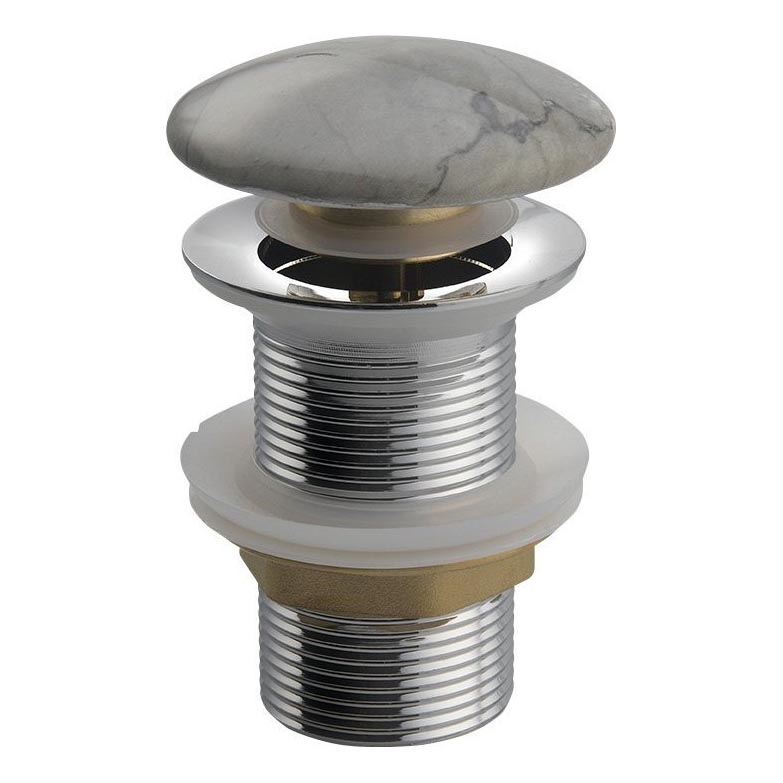 Sapho - Umyvadlová výpusť Click-Clack DALMA pr. 6,7 cm grigio