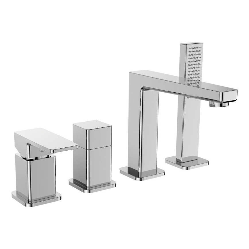 Sapho - Vanová baterie 4-otvorová TURSI lesklý chrom