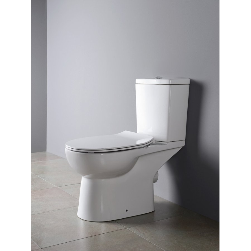 Sapho - WC kombi zadní odpad, keramika/bílá