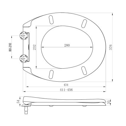 Sapho - Záchodové prkénko ADINA SoftClose bílá
