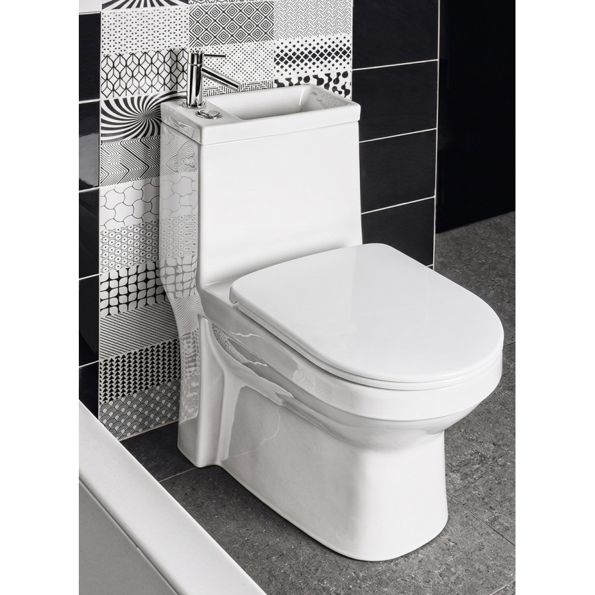 Sapho - Záchodové prkénko HYGIE SoftClose bílá