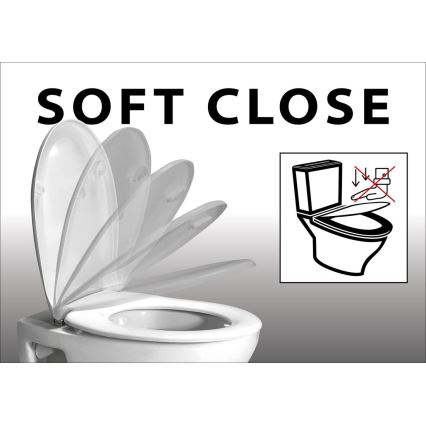 Sapho - Záchodové prkénko SoftClose EDITA bílá